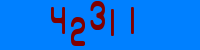 Blue Captcha Image