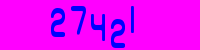 Blue Captcha Image
