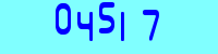 Blue Captcha Image