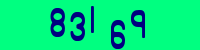 Blue Captcha Image