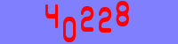 Blue Captcha Image