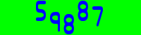Blue Captcha Image