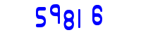 Blue Captcha Image