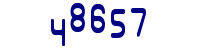 Blue Captcha Image