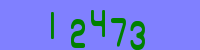 Blue Captcha Image