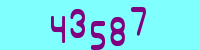 Blue Captcha Image